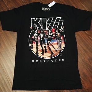 NWT KISS Destroyer Group Picture Black